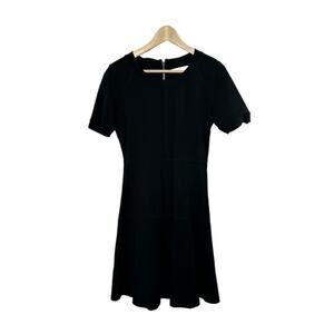 Athleta Black Short Sleeve EN ROUTE DRESS Women's Size XS NEW